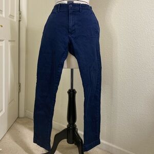 Jcrew 30/30 Navy Khaki zip/button closure